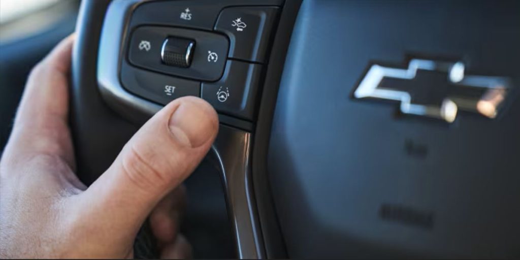 Driver enjoying hands-free driving with Chevrolet Super Cruise technology