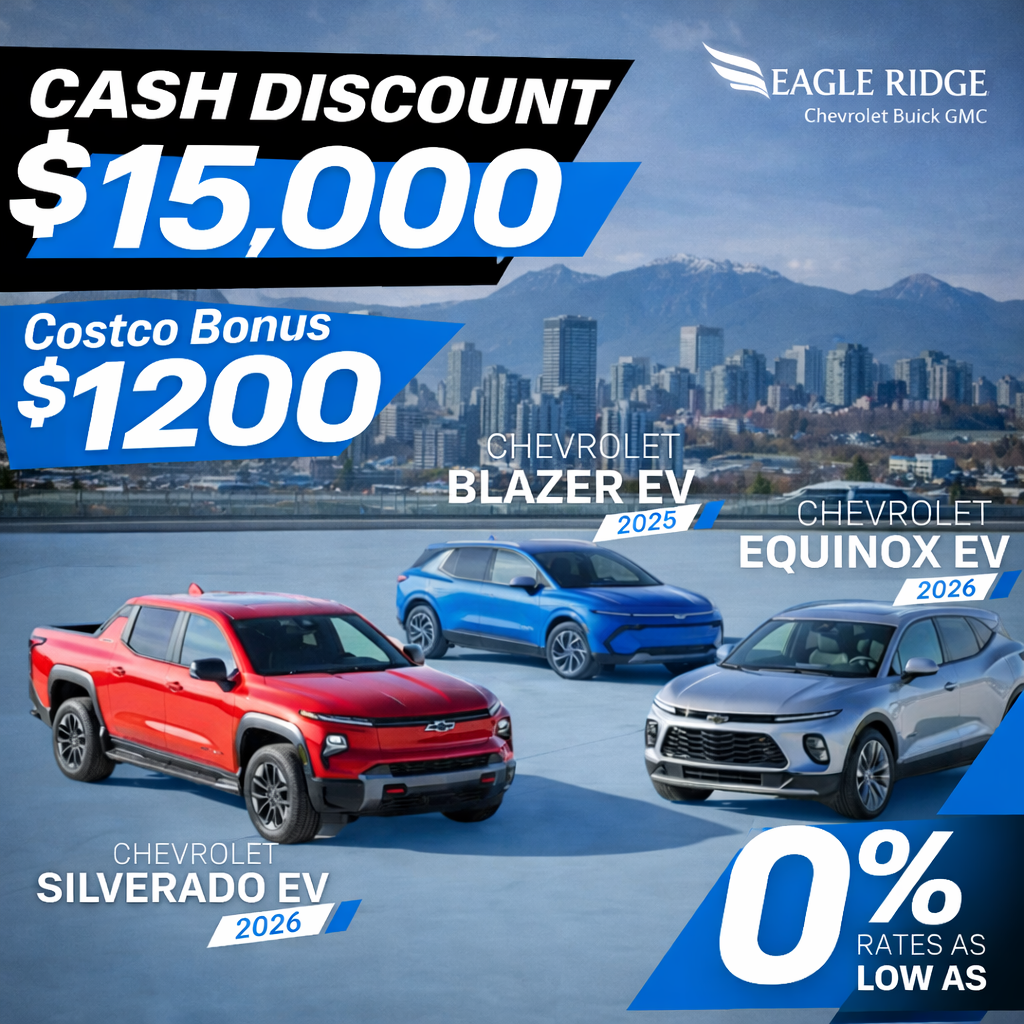 Up to $15,000 Cash Discount + $1,200 Costco Bonus for EVs